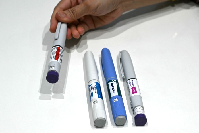 VariousGLP-1self-injectabledevices,includingweight-lossinjectionpenslikeOzempicandMounjaro.