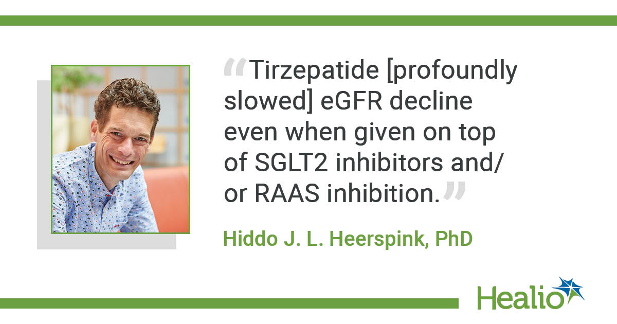 Tirzepatide slowed kidney function decline in SURPASS-4 analysis of adults with type 2 diabetes